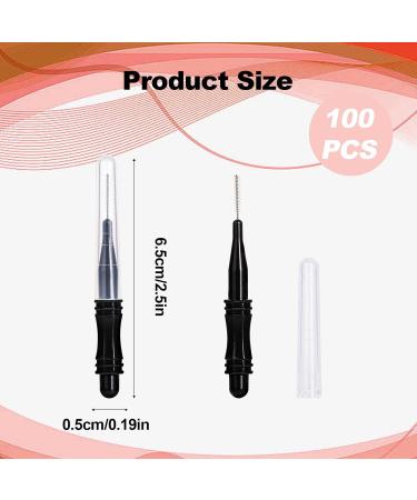 Buy 100pcs Micro Eyebrow Brush Set - Portable Eyebrow Lamination & Spoolie Brushes for Eyebrows & Lash Lift Tools | International Shipping Available - Buy Online on SooperMarket.com