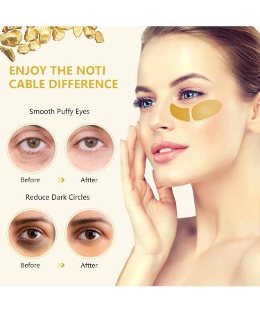 Reusable Anti-Aging Eye Pads - 60 PCs for Dark Circles Puffiness & Moisture | Hydrating Eye Masks with Hyaluronic Acid - Buy Online on SooperMarket.com