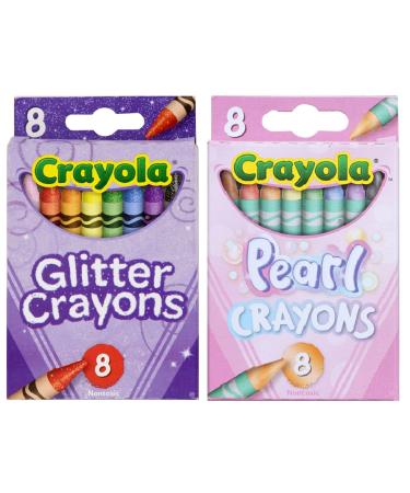 Glitter and Pearl Crayons 8 count each