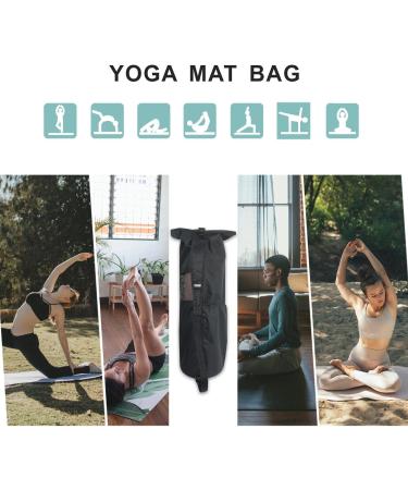 Explore Land Oxford Yoga Mat Storage Bag with Breathable Window and Large Pocket - Fits 1/2 Inch Yoga Mat - Black - Buy Online on SooperMarket.com