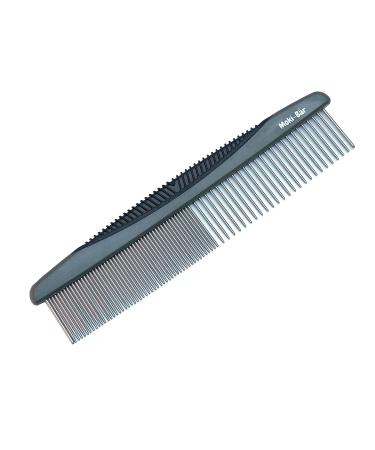 Moki bear metal comb for dogs i rounded pins i applicable on both sides i ideal to solve nodes & matters i aids for scissors