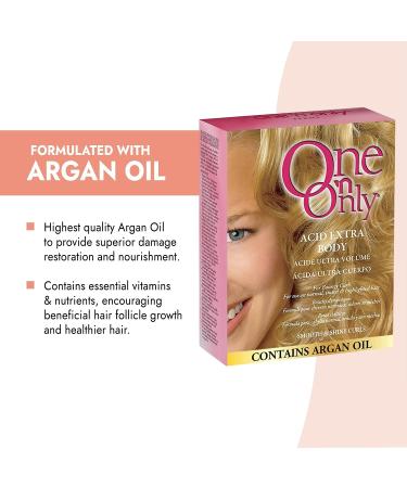 One 'n Only Acid Extra Body Perm with Argan Oil - Bouncy Curls, Manageable Hair with Firm and Even Curls - Buy Online on SooperMarket.com