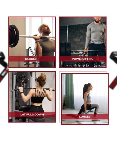 BEAST RAGE Weight Lifting Straps - Padded Wrist Support for Gym Bodybuilding - Non Slip Dumbbell Bar Wraps for Power Deadlift - Advanced Grips for Heavy Duty Exercise - Black - Buy Online on SooperMarket.com