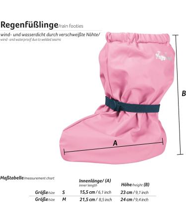 Playshoes Unisex Kid's Waterproof Footies with Fleece Lining - Medium Pink Rosa - Buy Online on SooperMarket.com