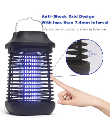 2-in-1 Bug Zapper: High-Powered Waterproof Mosquito Killer - 4200V Electronic Lamp for Home & Garden - Buy Online on SooperMarket.com