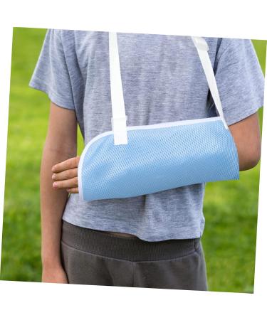 Anneome Children's Arm Sling Children Arm Sling Shoulder Immobilizer Sling Suspenders for Arm Brace Net 50X27CM Sky-blue - Buy Online on SooperMarket.com