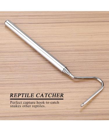 Stainless Steel Snake Hook - Extendable 16.5-68cm - Reptile Catcher Tool for Controlling and Moving Snakes - Buy Online on SooperMarket.com