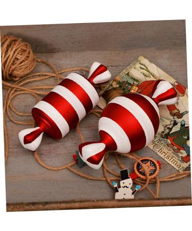 Zerodeko 1pc Christmas Candy Decoration christmas tree Cosmetics candy decorate Xmas Adornment outdoor christmas decorations decor Ornament pendant pvc set red Christmas household Red 15X6X6CM - Buy Online on SooperMarket.com