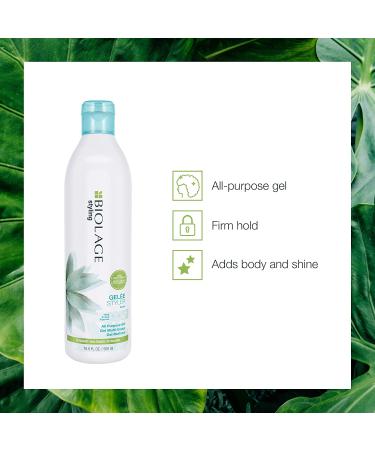 BIOLAGE Styling Gele | Firm Hold for Body, Shine & Control | All Hair Types | Paraben-Free, Vegan | 16.9 Fl Oz - Buy Online on SooperMarket.com