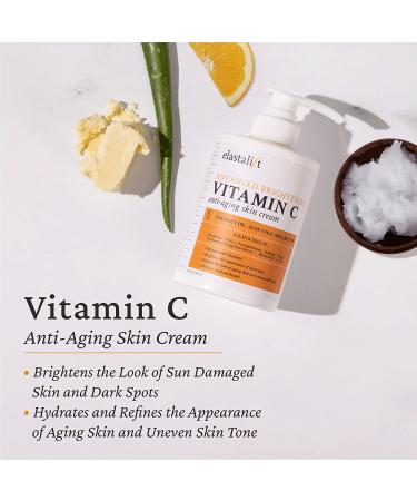 Elastalift Vitamin C Brightening Cream - 15 Oz Moisturizing Face & Body Lotion for Radiant Skin - Buy Online on SooperMarket.com