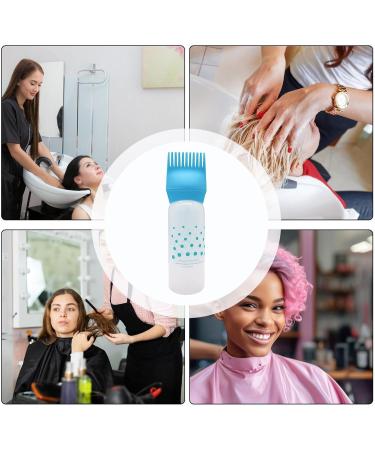 Lesunbak Root Comb Applicator Bottle Oil Applicator for Hair Dye Hair Dye Brush Bottle Lightweight Oil Bottle Applicator Brush for Hair Dyeing Scalp Blue - Buy Online on SooperMarket.com