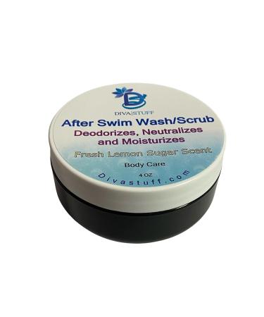 After Swim Wash & Scrub - Deodorizes Moisturizes & Eliminates Chlorine Smell | Fresh Lemon Sugar Scent | International Shipping Available - Buy Online on SooperMarket.com