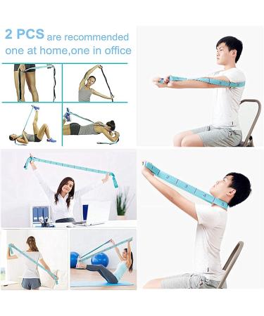 WowDude Stretching Straps - 11 Loop Elastic Exercise Band for Legs, Arms, Yoga, Pilates & Physical Therapy - Buy Online on SooperMarket.com