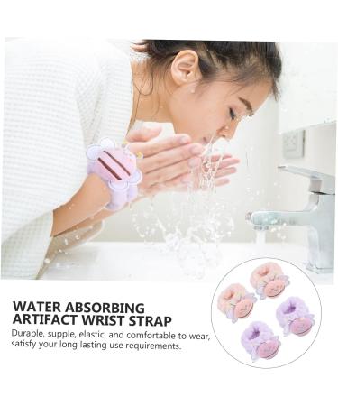 Healeved 6 Pairs Wrist Band Hair Ties Head Band Hair Bands Korean Hair Accessories Towel Scrunchies for Washing Face Flannel Wristband Cloth Wristbands Cuffs for Washing Face Towel Band Spa - Buy Online on SooperMarket.com