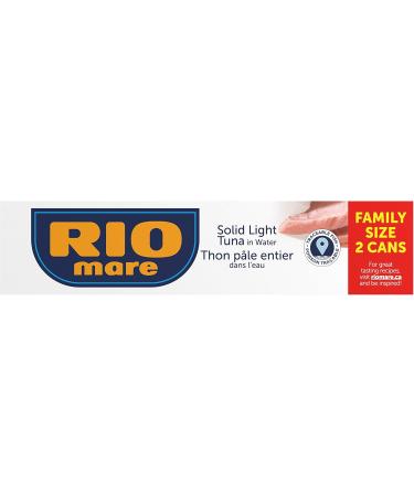 Rio Mare - Solid Light Tuna in Water - Canned Tuna in Water High in Protein Ready to Eat Snack - 160g (2 Cans) 320 g (Pack of 1) - Buy Online on SooperMarket.com