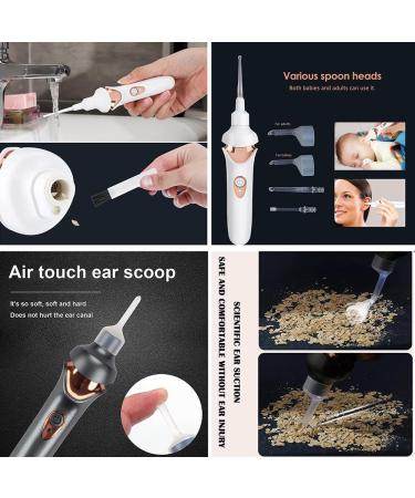 Tweddy Smart Ear Wax Remover Clean Ears Ear Wax Remover USB Charging Ear Wax Remover acuum Suction LED Light Easy-to-Use Ear Cleaner for Kids & Adults (White(Internal camera)) - Buy Online on SooperMarket.com