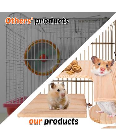 4-Piece Hamster Accessories Set | Hamster Pedal & Jumping Board with 3 Balls | Ideal for Guinea Pigs Chinchillas and Rabbits - Buy Online on SooperMarket.com