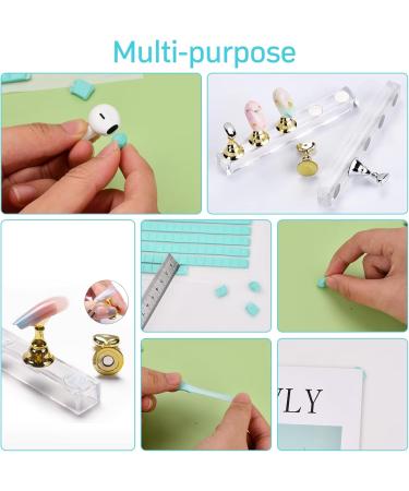 Wisebom Nail Display Stand and Glue Putty 10 Pieces Magnetic Nail Tips Exercise Holder 192 Pieces Adhesive Clay Reusable Acrylic Nails Art Practice Stands for DIY Manicure (Aurora Colour) Aurora Color - Buy Online on SooperMarket.com