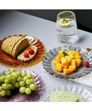 Kitchen Countertop Fruit Rack Fruit Basket Fruit Basket Attractive Large Glass Round Serving Fruit Dish Beautiful European Design Centerpiece Bowl Elegant Multipurpose Fruit Basket (Color : Roze) - Buy Online on SooperMarket.com