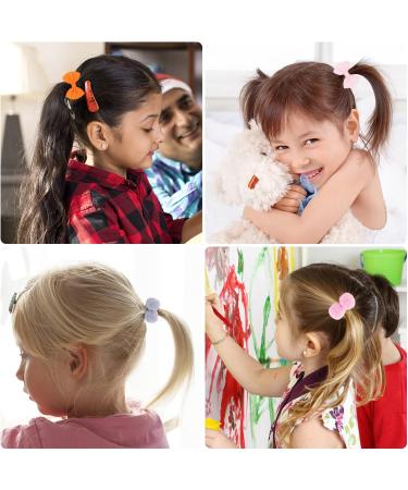 20 Pieces Colored Elastic Hair Rope Hair Band with Bow Elastic Ponytail Band Cute Hair Styling Accessories Suitable for Playing and Shopping - Buy Online on SooperMarket.com