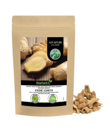 Ginger Root Sliced Ginger Tea Crushed Ginger Pieces 100% Natural Ginger Without additives Sliced Ginger Root (250 GR (8.8oz))