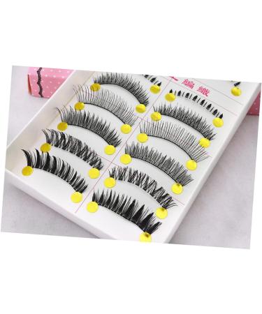 minkissy 10 Pairs Cross Eyelashes Fake Lashes Natural Eyelashes False Eyelash Fake Eyelash Nude Makeup - Buy Online on SooperMarket.com
