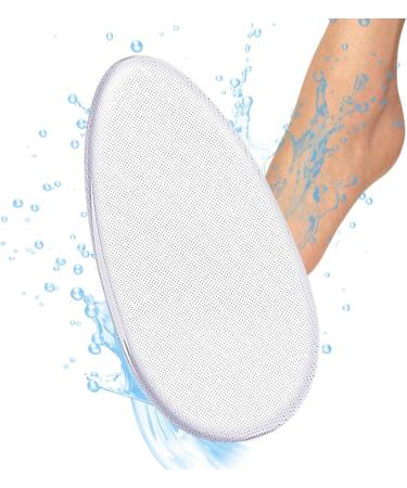 Glass Foot File Callus Remover Clear Glass Foot File Pedicure Helper - Pedicure Foot Buffer in Shower Foot Scrubber for Removes Dead Skin Egg - Buy Online on SooperMarket.com