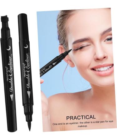PLAFOPE 4pcs Eyeliner Makeup Pencils for Eyes Ink Liner Makeup Long-lasting Eye Pencil Eye Stamp Black Abs - Buy Online on SooperMarket.com