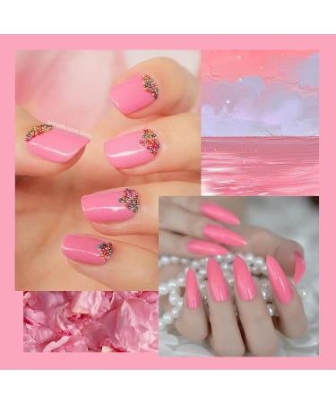 Pink Gel Nail Polish - Pink Nail Polish - Baby Pink Light Pink Pale Pink Nail Vanish - Soak Off UV LED Gel Nail Polish - Long Lasting Nail Art DIY Home (15ml) - Buy Online on SooperMarket.com