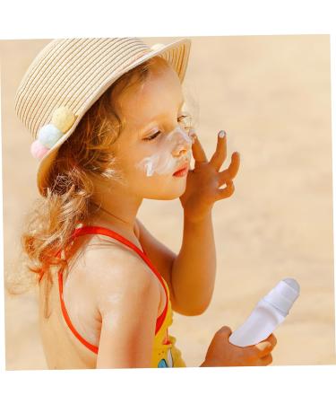 Sunscreen Applicator for Kids Adults 10Pcs 50ml Sunscreen Roller Applicator Refillable Portable Empty Curved Sunblock Applicator for Beach Seaside Travel Sunscreen Roller Applicator - Buy Online on SooperMarket.com