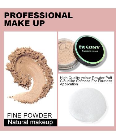Oil Control Translucent Loose Face Powder - Lightweight Natural Finish - 0.35 Oz/10g (02 Pink) - Buy Online on SooperMarket.com