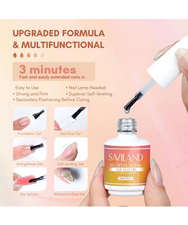 SAVILAND Nail Dehydrator & Primer | 6-in-1 Super Strong Nail Glue | 15ml Gel Prep for Gel Polish & Press Ons - Achieve Perfect DIY Nail Art - Buy Online on SooperMarket.com