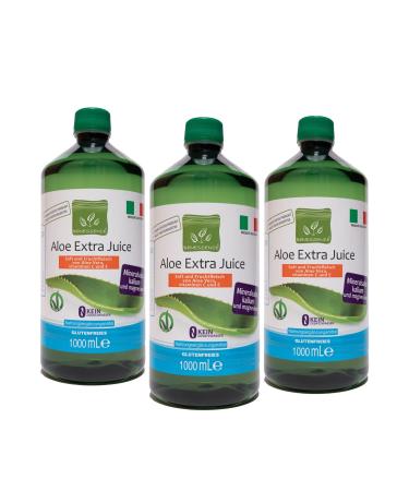 Benessence - Aloe Vera Juice with Vitamins and Minerals - 3L Aloe Vera with Vitamins and Minerals 1 l (pack of 3)