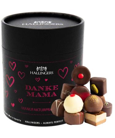 Hallingers thanks Mama XXL - Mother's Day gift chocolates gift handmade without alcohol from Edelkakao for Mother's Day for Mama (can) - Mother's Day gift & gift ideas for Father's Day |Thank you anniversary n 500 g (1 Pack)