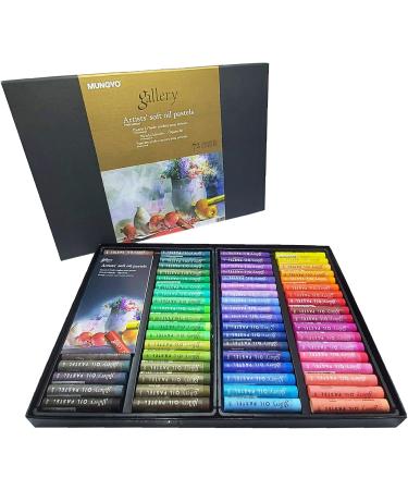 Mungyo Gallery Artists' Soft Oil Pastels Set - 72 Assorted Colors with Blending Tools & Paper Case - Buy Online on SooperMarket.com