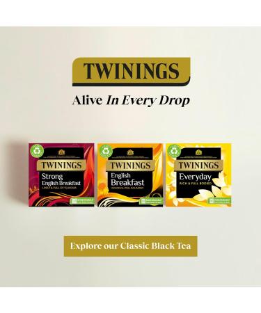 Twinings Everyday Tea | Classic Blend Rich & Well Rounded Black Tea | Multipack Bulk Buy 320 (4 x 80) Biodegradable Tea Bags Everyday 80 Count (Pack of 4) - Buy Online on SooperMarket.com