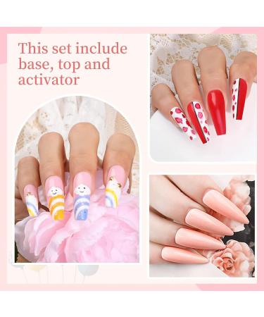 Honey Joy Dip Powder Nail Kit - 6 Color Set with Base & Top Coat, Activator, Brush, File - No Lamp Needed - Dip-9pcs-01 - Buy Online on SooperMarket.com