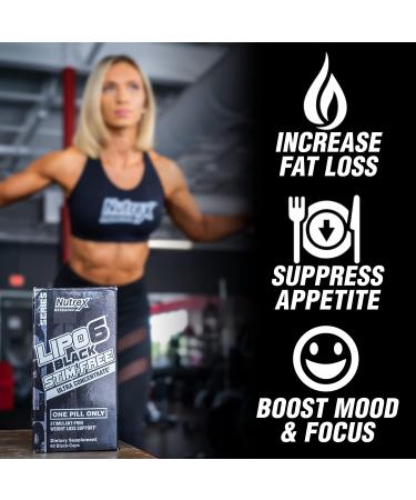 Nutrex LIPO-6 Black Stim-Free Ultra Concentrate | 60 Black-Caps for Weight Loss - Buy Online on SooperMarket.com