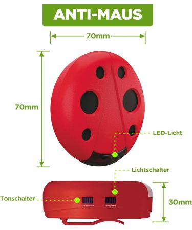 Buy ISOTRONIC Ultrasound Mouse Distributors Safe Battery-Operated Solution for Mice & Rats in Garden House Basement Attics Garages 30 m Coverage - Buy Online on SooperMarket.com