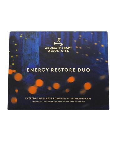 Aromatherapy Associates Energy Restore Duo - Revive Bath & Shower Oil & Body Brush Set | Premium Essential Oils for Relaxation - Buy Online on SooperMarket.com