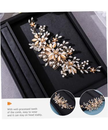 Gogogmee Headgear Bridal Hair Comb Bridal Headpieces for Wedding Bride Hair Comb Wedding Pearl Hair Comb Wedding Hair Accessories for Brides Wedding Hair Comb Wedding Headpiece for Bride - Buy Online on SooperMarket.com
