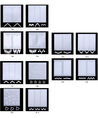 24-Sheet French Nail Sticker Self-adhesive Manicure Line Sticker for Nail Art Salon Home French Tip Guides Stickers D cor Nail Art Accessories - Buy Online on SooperMarket.com