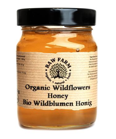 450 g Organic Raw Wildflowers Bee Honey - Raw Farm 450 g (Pack of 1)