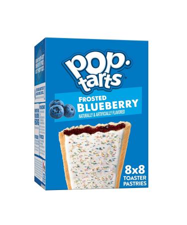 Pop-Tarts Toaster Pastries, Breakfast Foods, Kids Snacks, Frosted Blueberry (64 Pop-Tarts)