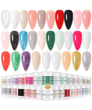120g Acrylic Powder Acrylic Nail Powder 120g Large Capacity Professional Polymer for French 3D Manicure Extension Nail Carving (8PCS) 8 Pieces
