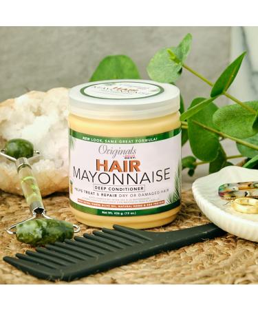 Originals By Africa's Best Hair Mayonnaise Conditioner 2 Pack - 15 oz Jar with Natural Botanical Extracts and Olive Oil - Deep Conditioning and Repair - 15 Ounce (Pack of 2) - Buy Online on SooperMarket.com