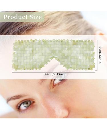 Jade Eye Mask | Relaxation & Reusable Hot/Cold Eye Mask for Puffiness & Face Massage | Perfect for Meditation & Sleep - Buy Online on SooperMarket.com