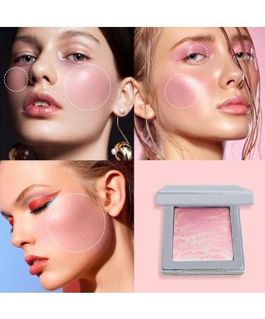 Buy Natural Face Blush Foundation #03 - Brightening & Moisturizing Glittering Powder | International Shipping Available - Buy Online on SooperMarket.com