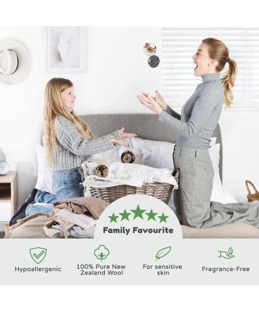 Wooly Heroes Dryer Balls - 100% Organic Wool - Eco-Friendly & Sustainable - Dry 1,000 Loads (Baby Cow & Friends) - Buy Online on SooperMarket.com