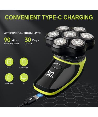 Telfun Upgraded 7D Head Shaver for Bald Men | 100% Waterproof Mess-Free Grooming Kit for Smooth Shaving Buy Now - Buy Online on SooperMarket.com